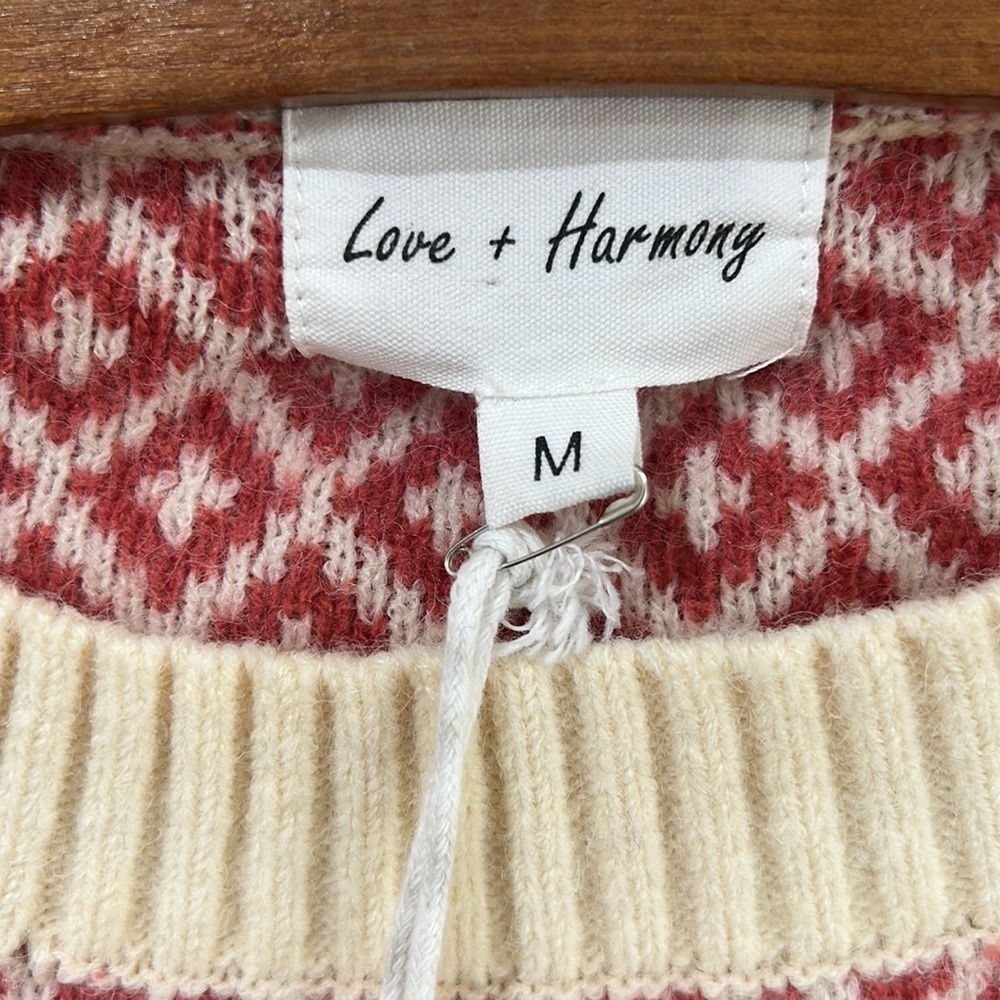 NWOT LOVE + HARMONY Fair Isle Cozy Cardigan Size Medium - Picture 5 of 14